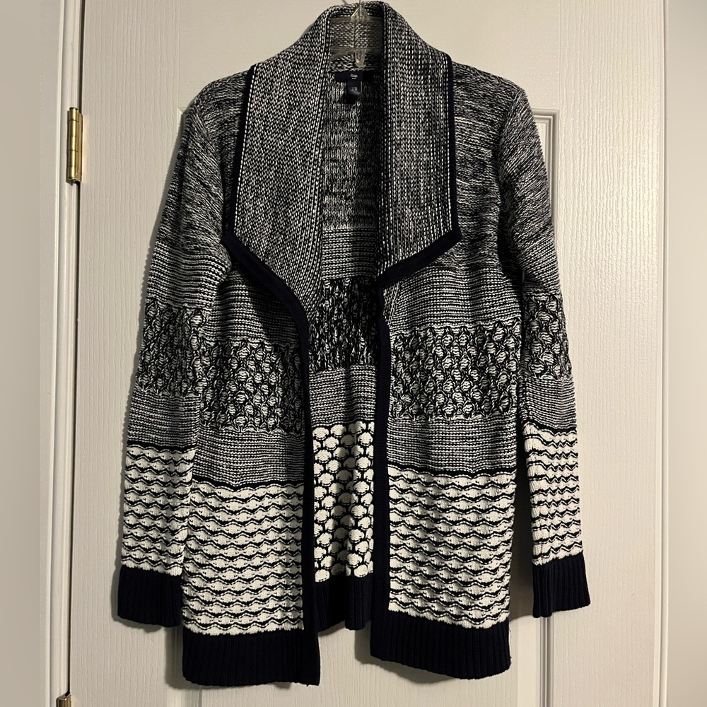 Blue & white Gap cardigan